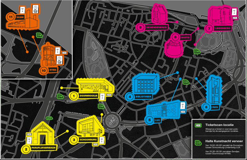 Plattegrond kunstnacht
