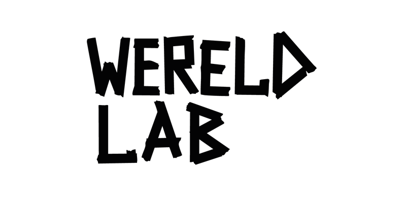 Wereldlab woordmerk zwart wit